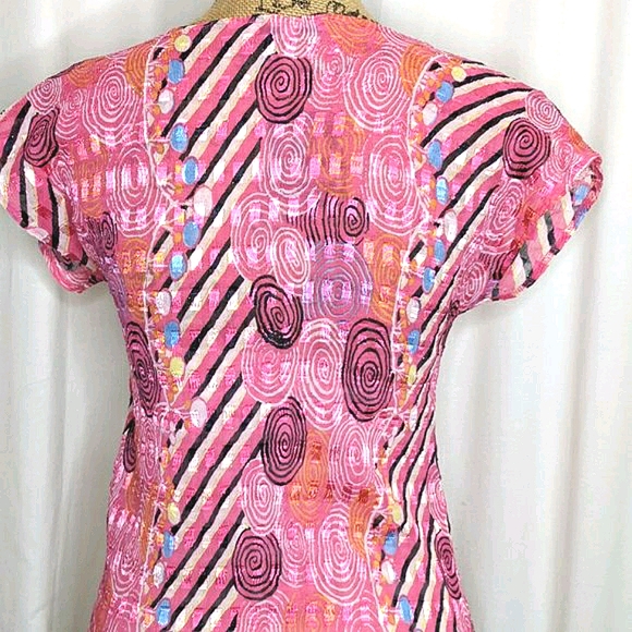 Belissimo NY Pink Crystal Short Sleeve Top - Picture 9 of 13